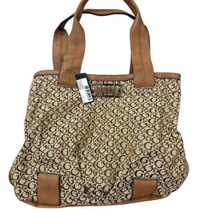Guess Aversa Logo Jacquard Large Tote Bag